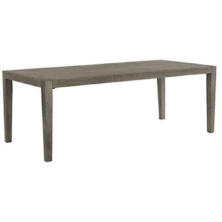 Contemporary Rectangular Dining Table with Leaf