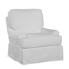 Braxton Culler Belmont Swivel Chair with Slipcover