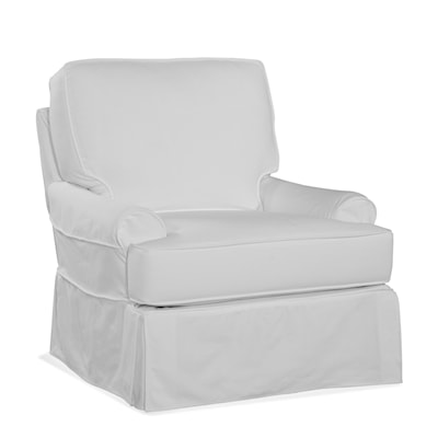 Braxton Culler Belmont Belmont Swivel Chair with Slipcover