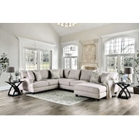 Sectional, Light Gray