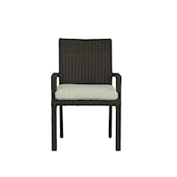 Transitional Outdoor Wicker Dining Chair