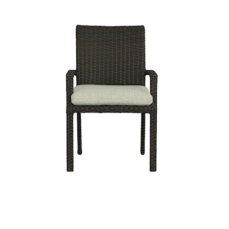 Transitional Outdoor Wicker Dining Chair
