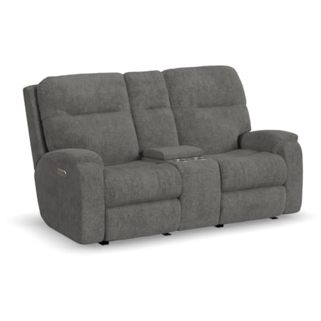 Power Reclining Console Loveseat