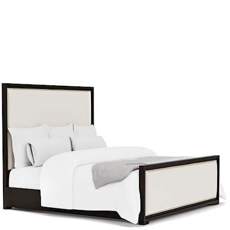 Upholstered King Panel Bed