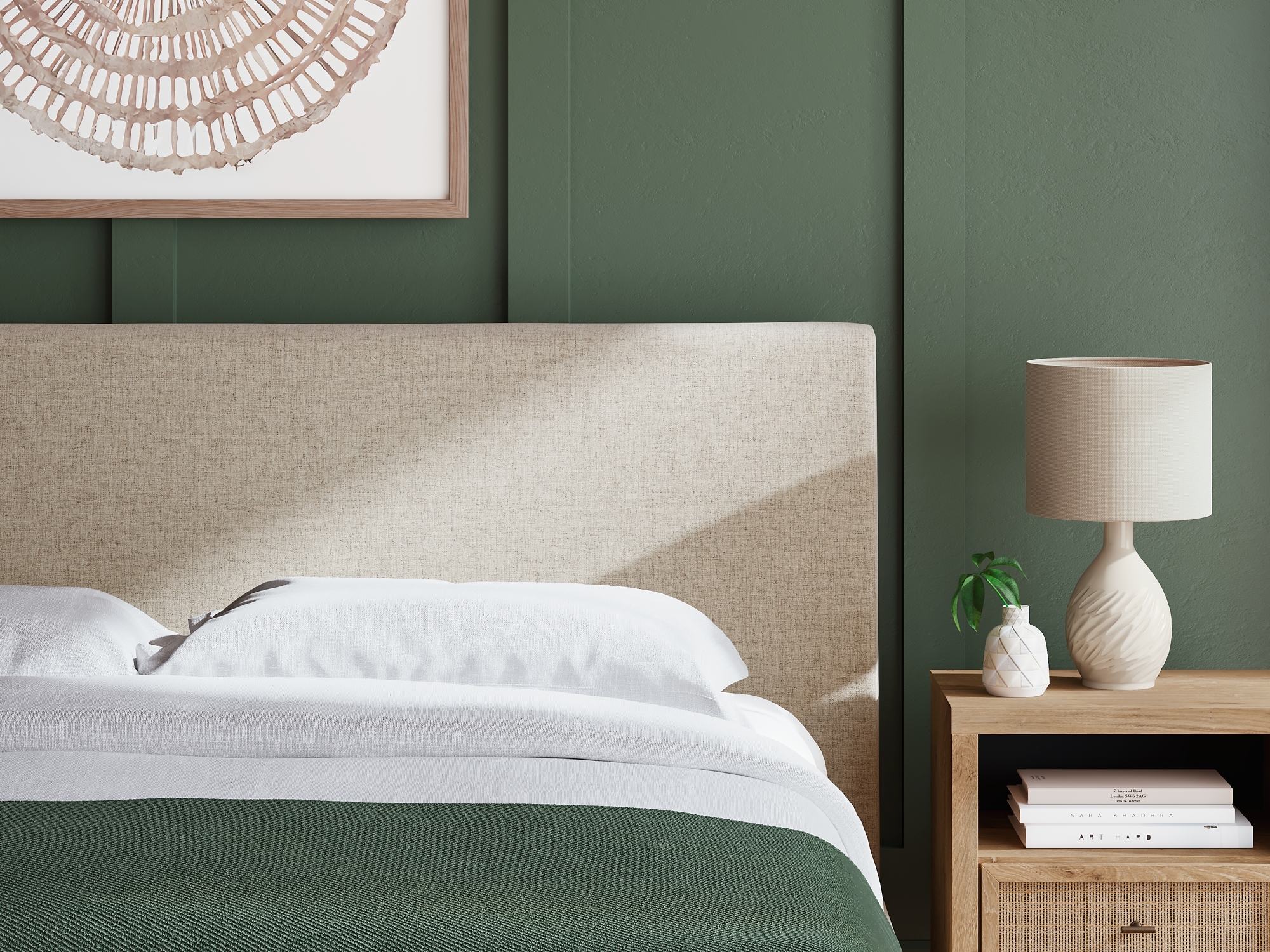 Signature Design by Ashley Cielden King Uph Bed W/roll Slats