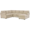 Hickorycraft 723650BD Sectional Sofa with LAF Chaise