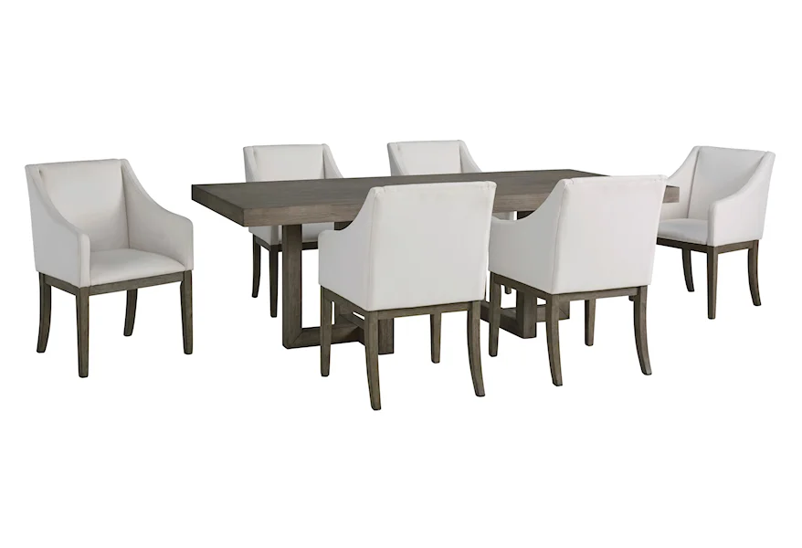 Anibecca 7-Piece Dining Set by JB King at EFO Furniture Outlet