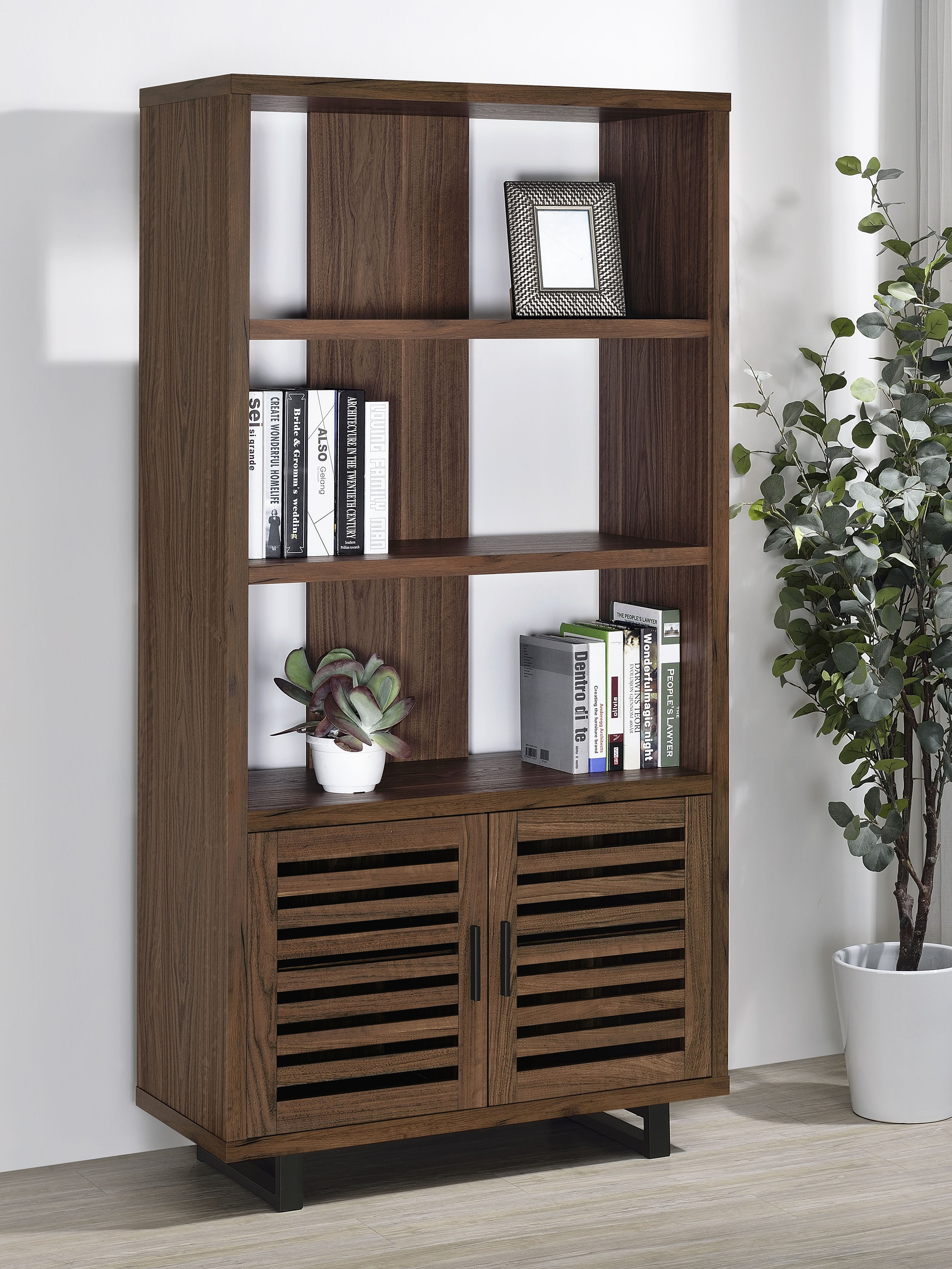 Coaster Maddox 3-shelf Cabinet Bookcase