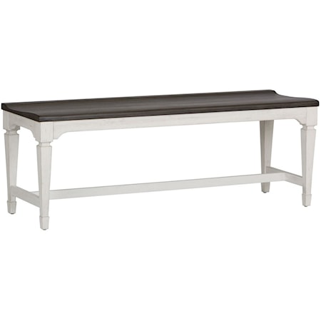 Cottage Dining Bench with Contoured Seat
