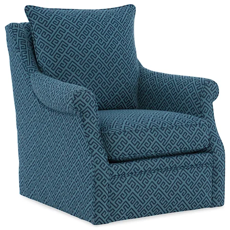 Transitional Swivel Accent Chair