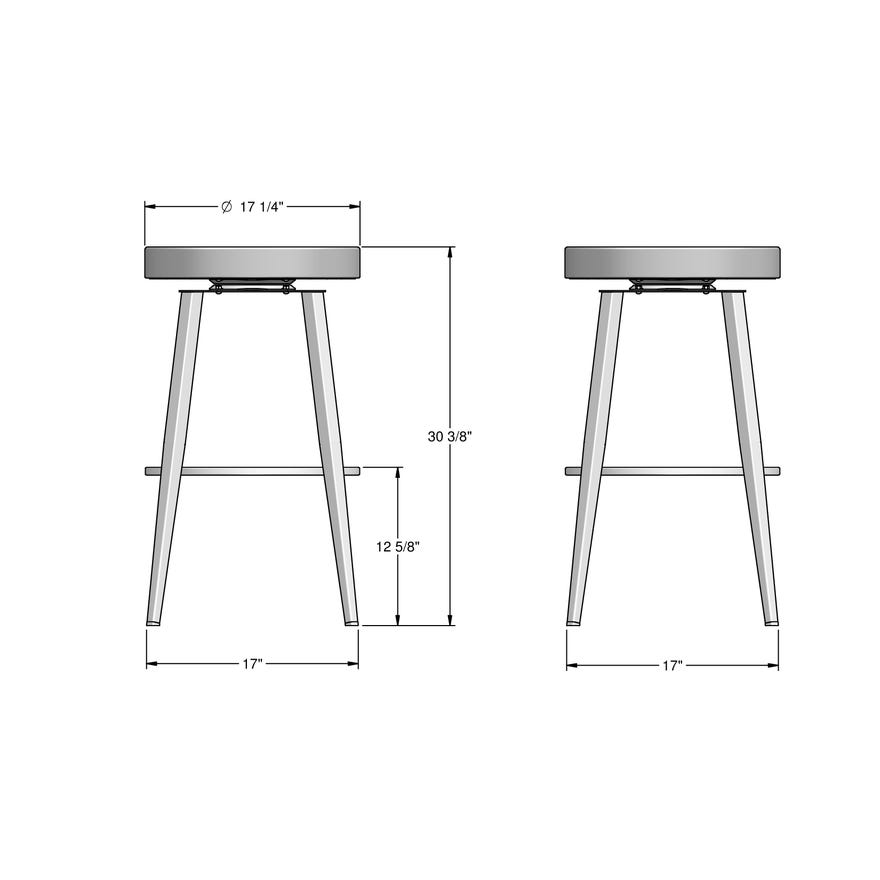 Upholstered Bar Height Stool