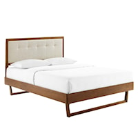 Queen Platform Bed With Angular Frame