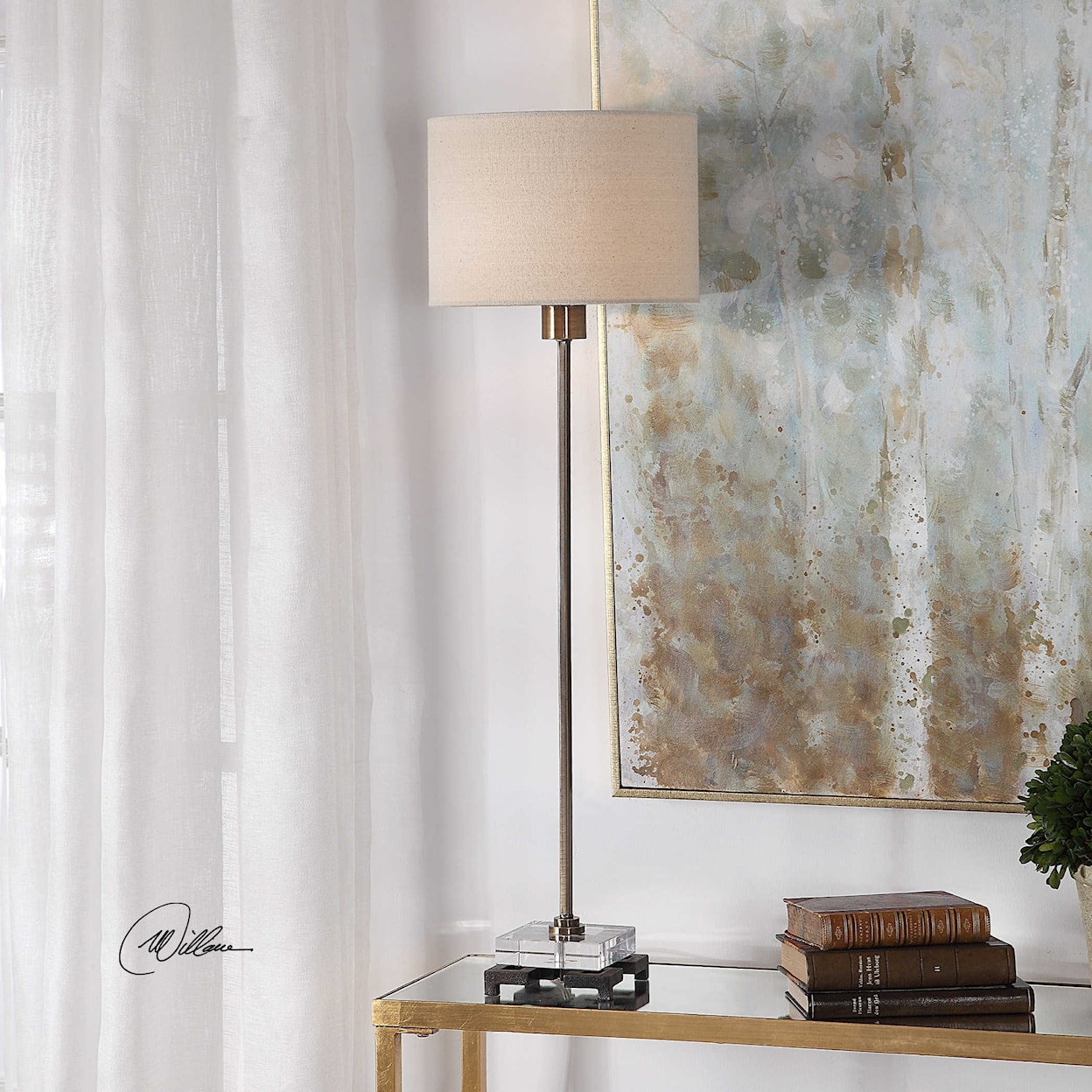 Uttermost Table Lamps Brass Table Lamp