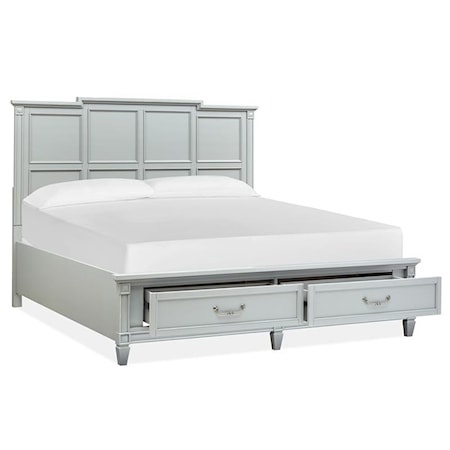 Complete King Panel Storage Bed