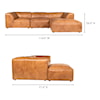Moe's Home Collection Luxe Luxe Lounge Modular Sectional Tan