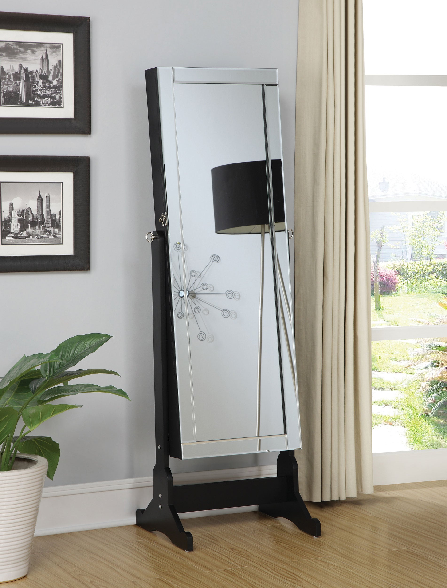 Coaster Cortez Cortez Cheval Mirror w/ Jewelry Storage