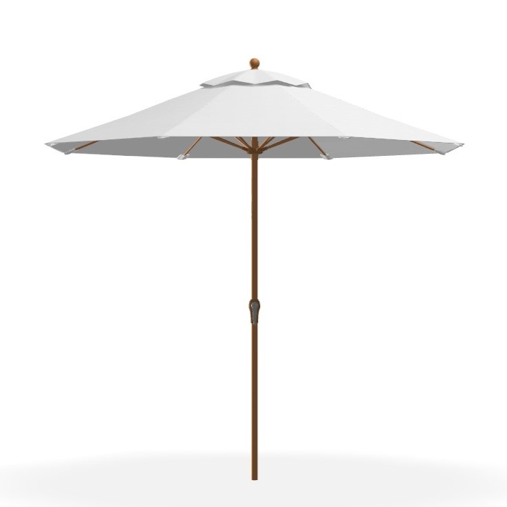 Monterey 9' Crank-Lift Market Umbrella