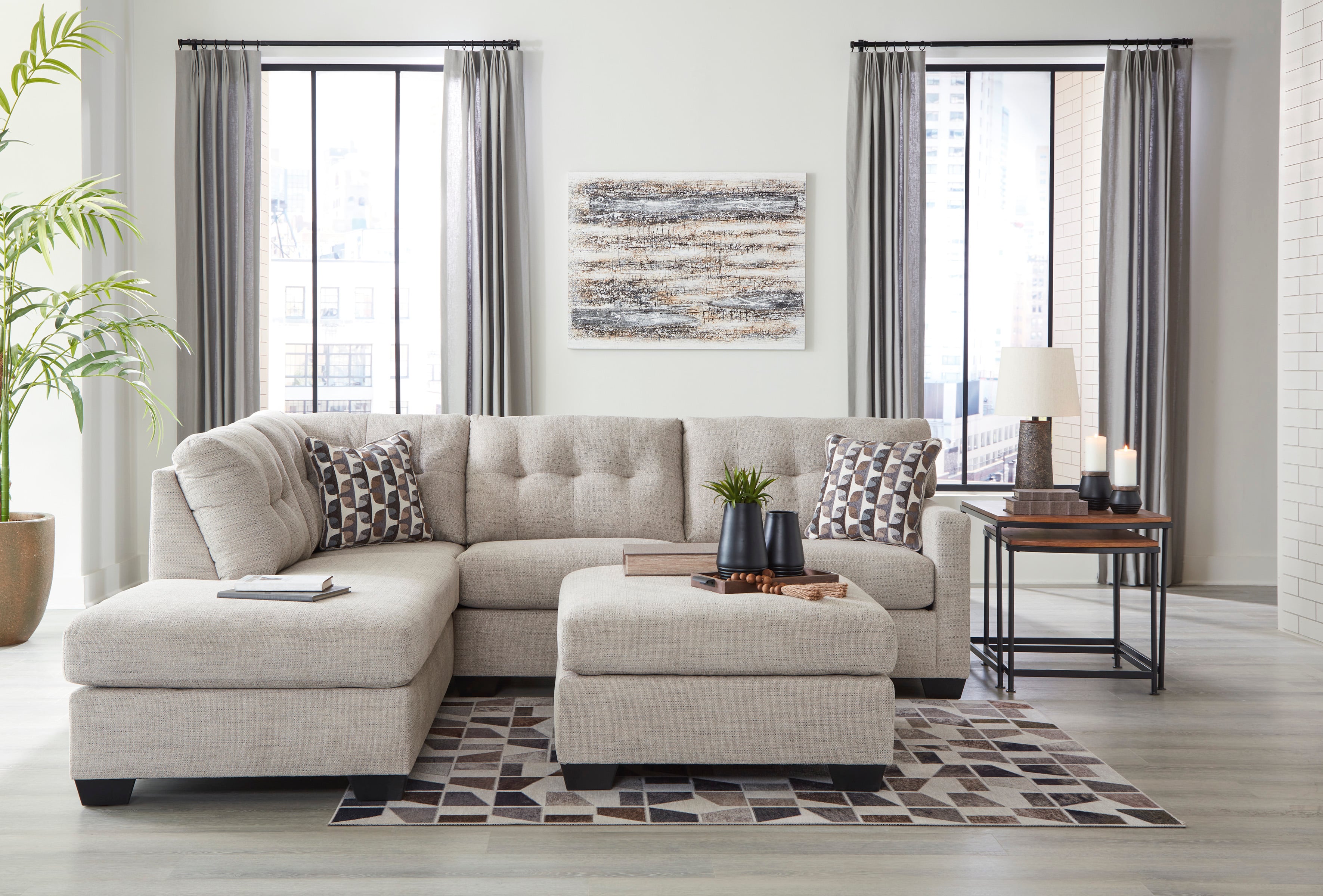 Signature Design By Ashley Mahoney 3100408x1+31004S1x1 Living Room Set ...