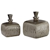 Uttermost Accessories Cayson Ribbed Ceramic Bottles, S/2
