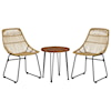 Signature Design by Ashley Coral Sand 3-Piece Chairs w/ Table Set