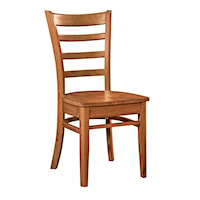 Farmhouse Dining Side Chair with Ladder Back