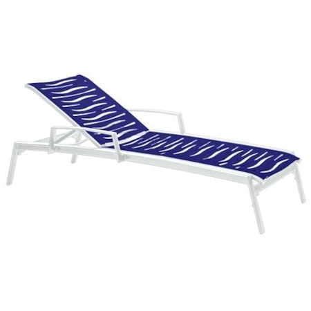 Stacking Adj. Wave Segment Chaise Lounge