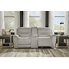 Ashley Furniture Signature Design Next-Gen Gaucho Power Reclining Loveseat with Console