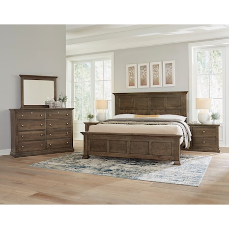 5-Piece Queen Window Pane Bedroom Set