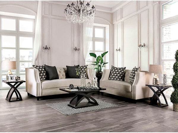 Sofa and Loveseat Set