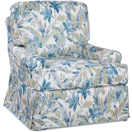 Swivel Chair with Slipcover