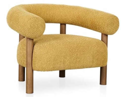 Mid-Century Modern Upholstered Accent Chair