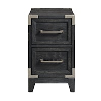 Transitional Two-Drawer Chairside Table