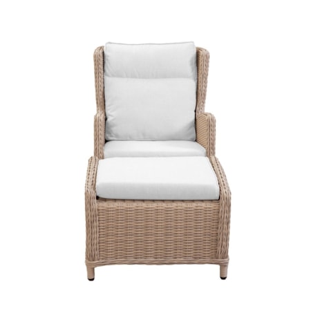 Biscayne Lounge Chair with Footstool