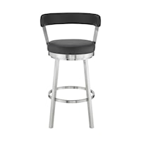 Contemporary 26" Counter-Height Swivel Barstool