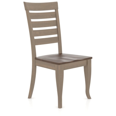 Customizable Slat-Back Dining Chair