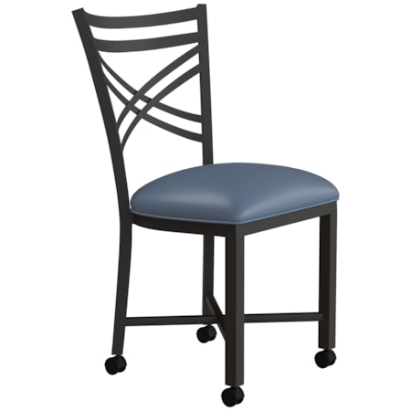 Non-Swivel Chair With Casters