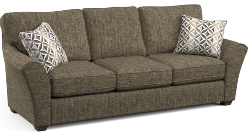 Transitional Sofa with Accent Pillows