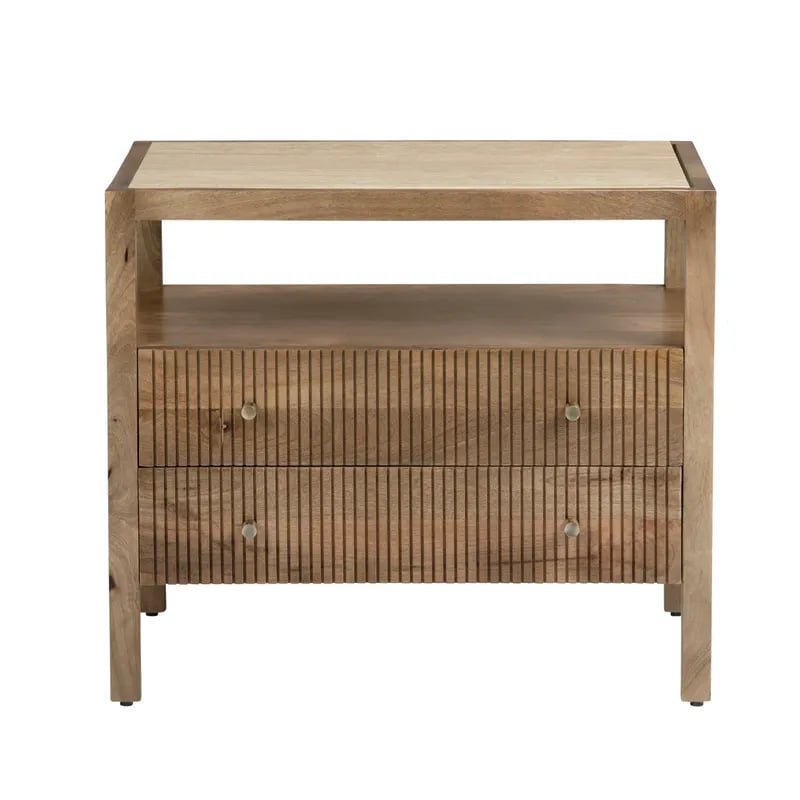 Crestview Collection MASON Mason 2-Drawer Bedside Table