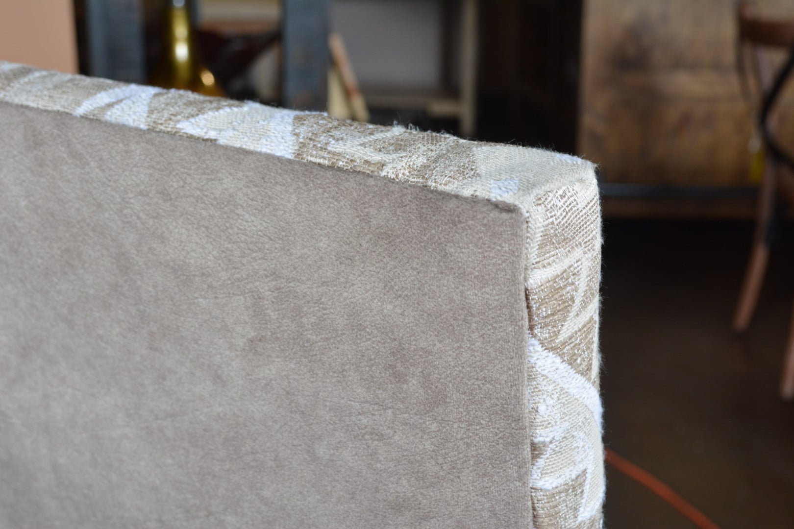 Horizon Home Horizon Home Arm Chair with Suede Fabric Seat