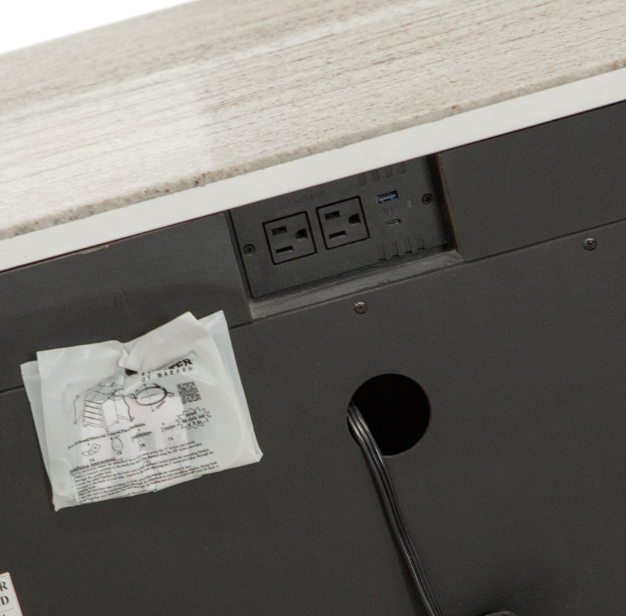 Magnussen Home Plum Creek 2-Drawer Open Nightstand