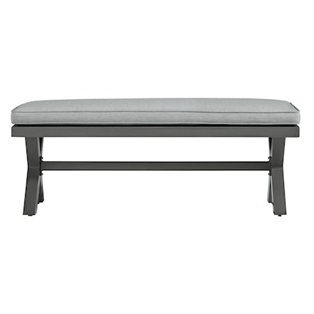 Outdoor Bench with Cushion