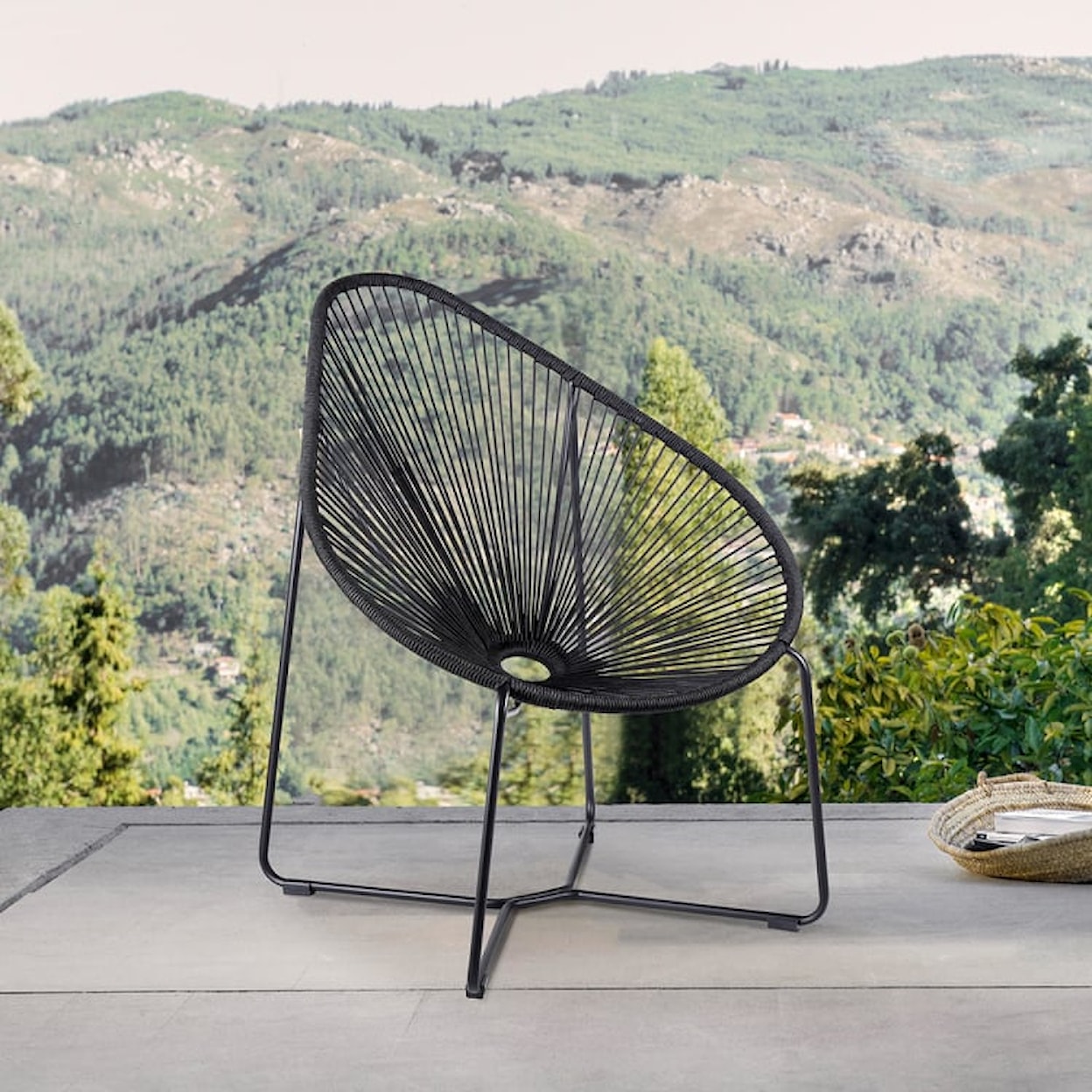 Armen Living Acapulco Outdoor Lounge Chair