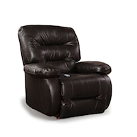 Casual Rocker Recliner with Line-Tufted Back
