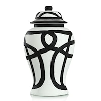 Black & White Large Jar