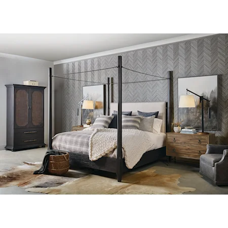 Casual California King 4-Piece Bedroom Set
