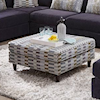 Fusion Furniture 7000 ELISE INK Cocktail Ottoman