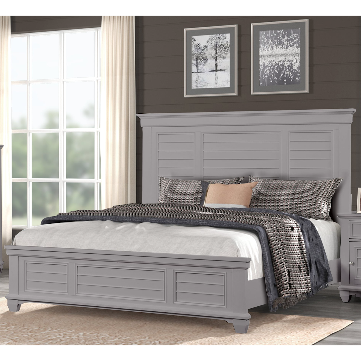 New Classic Furniture Jamestown Cal. King Panel Bed