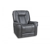 Transitional Power Recliner with Powered Headrest and USB Port