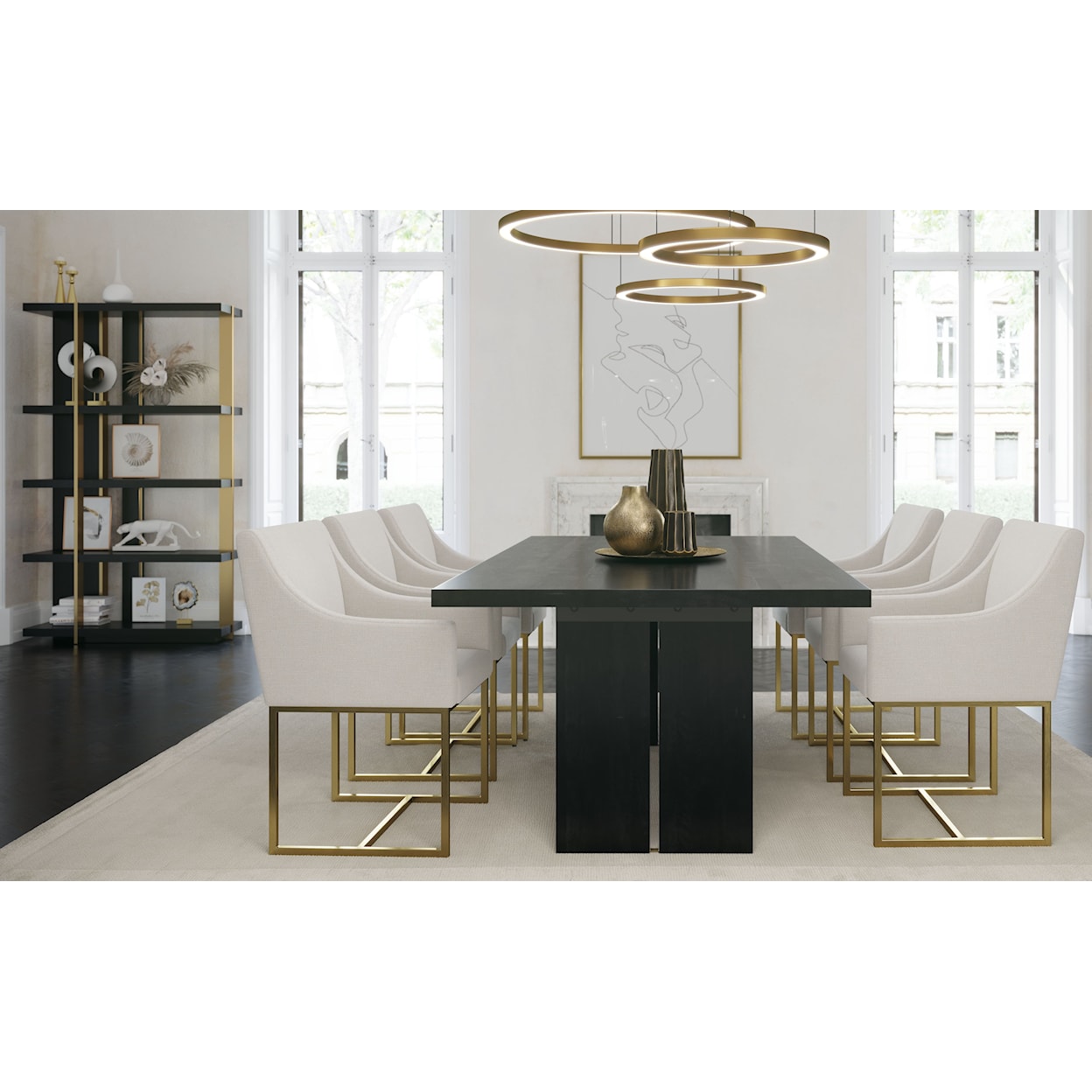 Canadel Modern Rectangular wood table