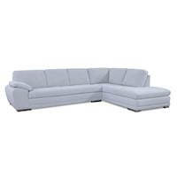 Miami Contemporary 2-Piece Sectional Sofa with Chaise